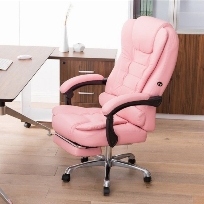 Khusus Grab Gojek Kursi Kantor Kursi Kerja Kursi Direktur Furnibest - 8809 Pink