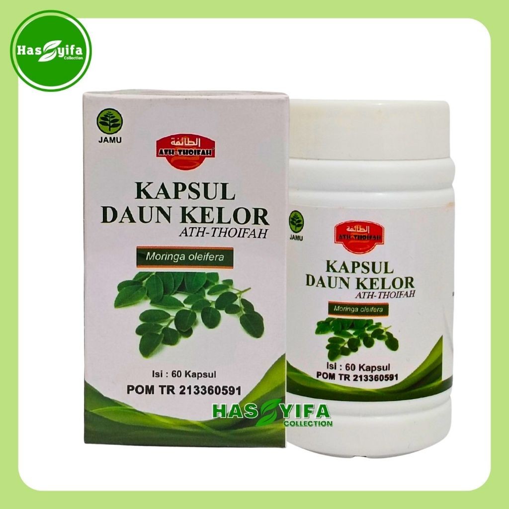 

Kapsul Daun Kelor isi 60 Ath-Thoifah Herbal Ekstrak Moringa Olieifera