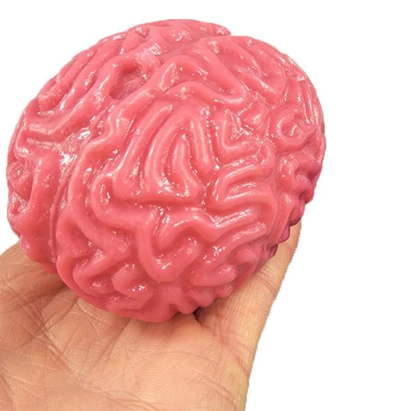 TPR Compact Squeeze Decor Decorative Horror Prop Ball Cartoon Stress Squeezing Brain Student Hallowe