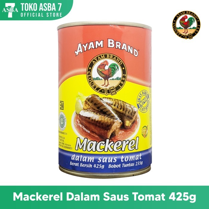

AYAM BRAND MACKEREL DALAM SAUS TOMAT 425GR