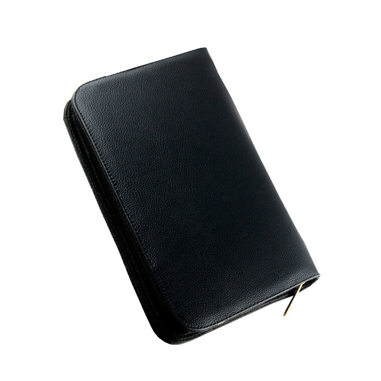 

Hot Fountain Pen Storage Bag For 36 pens zipper waterproof pen storage bag Black Pen Case Holder Storage Pouch Pencil