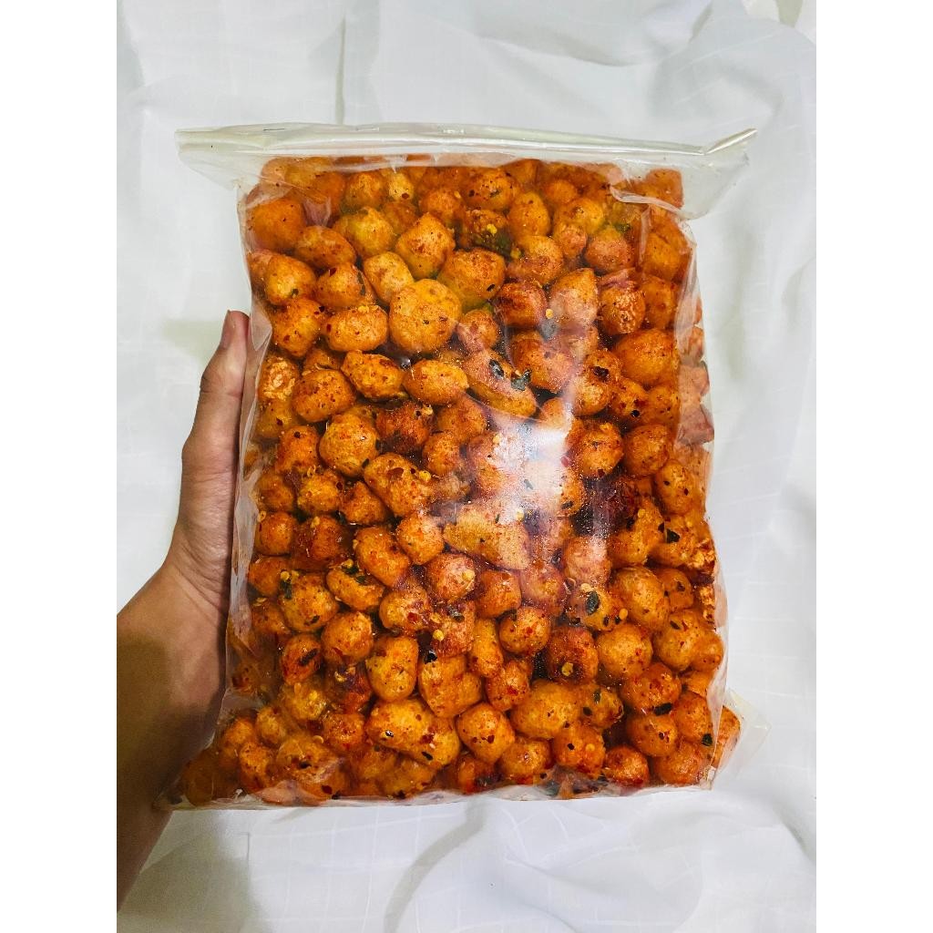 

Cimol Kering Pedas Daun Jeruk Bumbu Melimpah Kemasan 500gr 250gr 100gr - Cemilan Safiraa