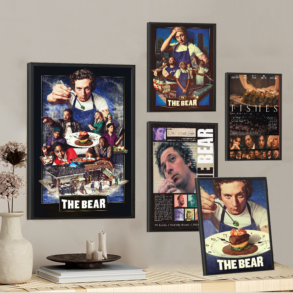 The Bear Show Self-adhesive Art Poster Retro Kraft Paper Sticker DIY Room Bar Cafe Stickers Wall Pai