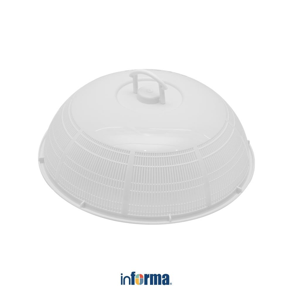 Informa Appetite 35x35x12 cm Tudung Saji Round - Putih Aksesoris Meja Makan Dish Cover Tutupan Hidan