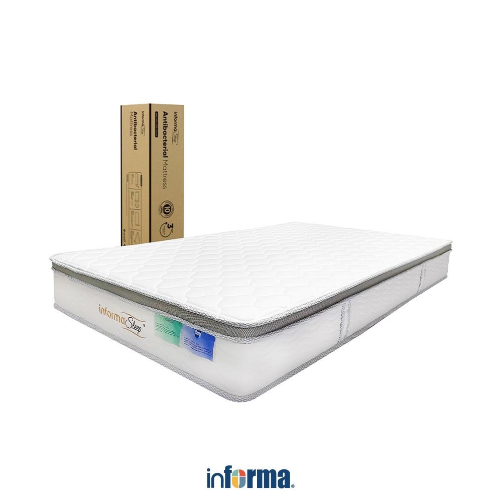 Informa Sleep 180X200X23 cm Kasur Anti Bakteri Pocket Springbed In Box Mattress Foam Matras Medium F