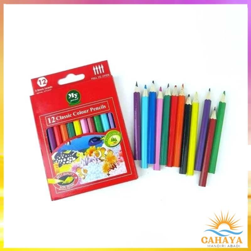 

CAHAYA MANDIRI ABADI6 TAJIMA Pensil Warna Panjang 12 Warna / My Pensil Warna Pendek 12 Warna Tajima / Pensil Warna Murah Berkualitas / Color Pencils