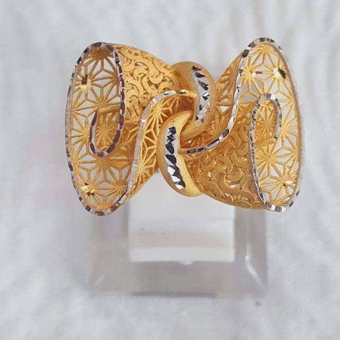cincin kendari krawangan model pita emas 70% 700 70 %