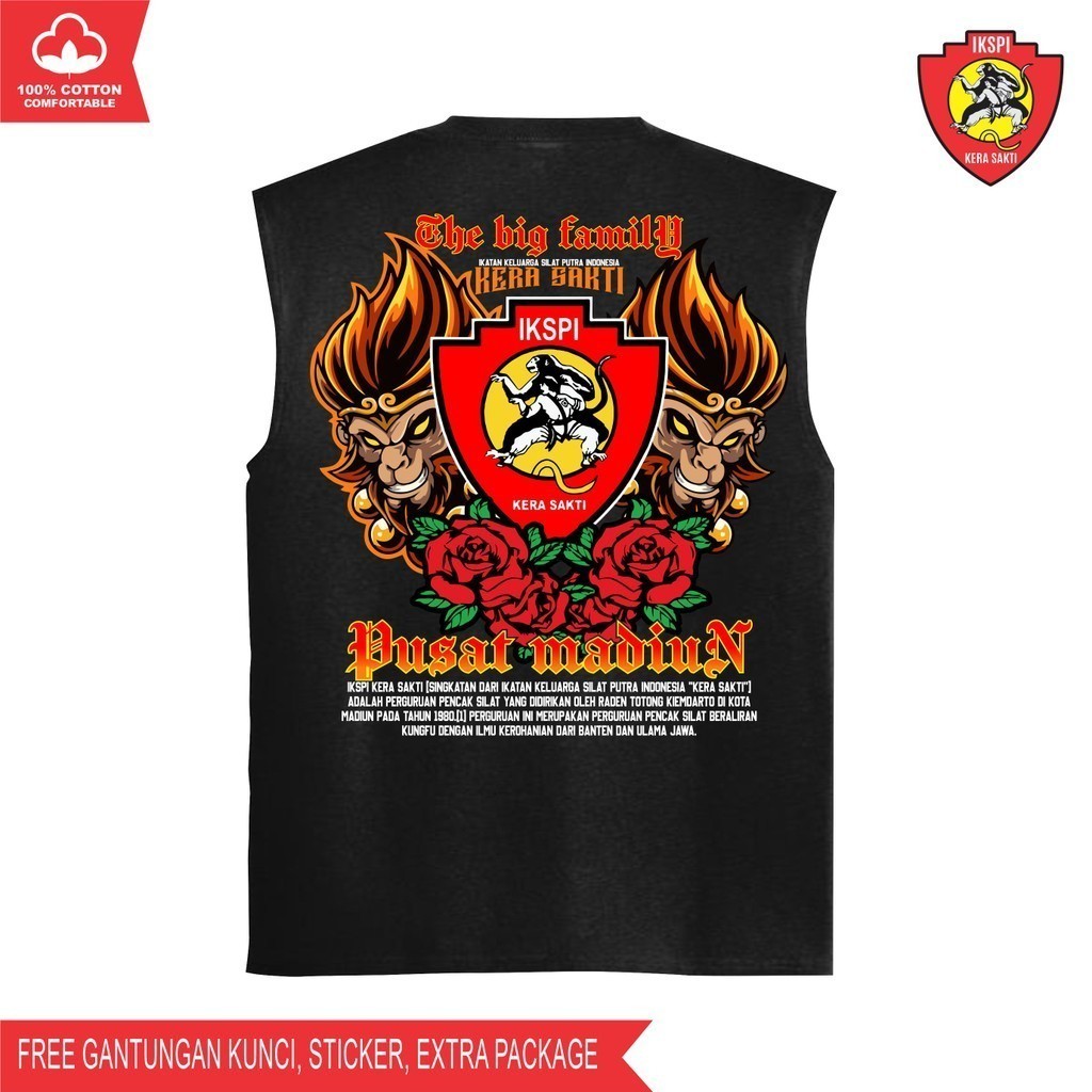 Singlet IKSPI Kera Sakti Terbaru SINGLET TWO MONKY Ikspi Kera Sakti Fighter 1980 Distro By IKSPI Mer