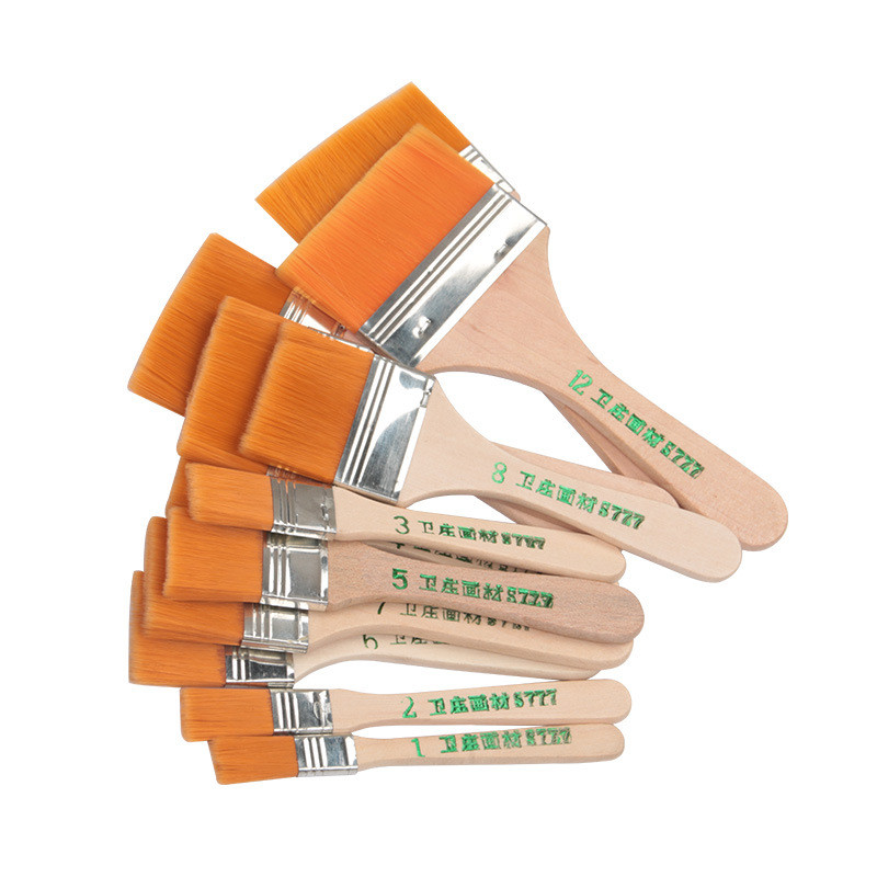 

12pcs/set Memory Nylon Paint Brushes Set for Acrylic Oil Drawing Watercolor Wooden Painting Brush Tools Art Supplies