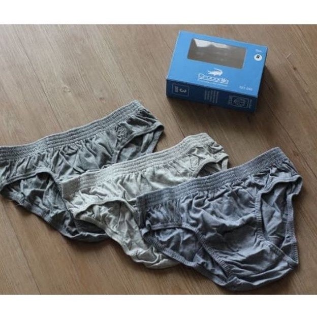 1box isi 3pcs.. Celana dalam pria dewasa merek Crocodile kode 521-240 original/sempak pria Crocodile