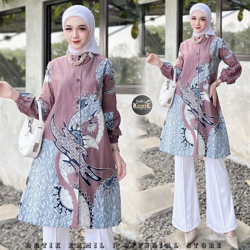 Tunik Batik Wanita Modern | Atasan Baju Batik Batik Wanita Busui Friendly Batik Atasan Terbaru