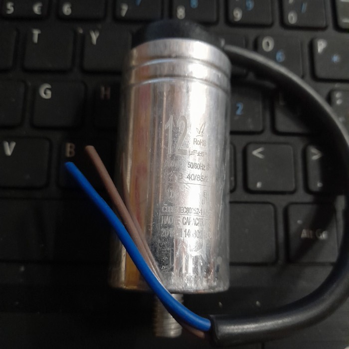 HS99 kapasitor mesin cuci origianl 12 uf Rosh CBB65 EC60252-1MKP