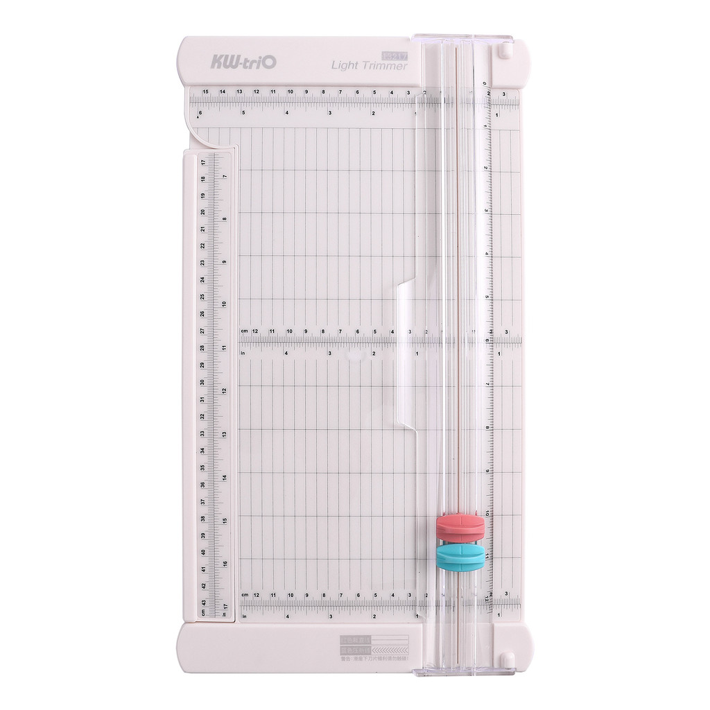 KW-trio Portable Paper Cutter 12.6 Inch Cutting Desktop Craft Paper Trimmer with Straight Edge Fold 