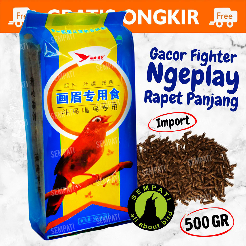 SEMPATI Voer Hwamei Yu Niao Xuan Blue Pakan Burung Wambi Hwamei Hua Mei Poksay Murai Kacer Pleci Cib