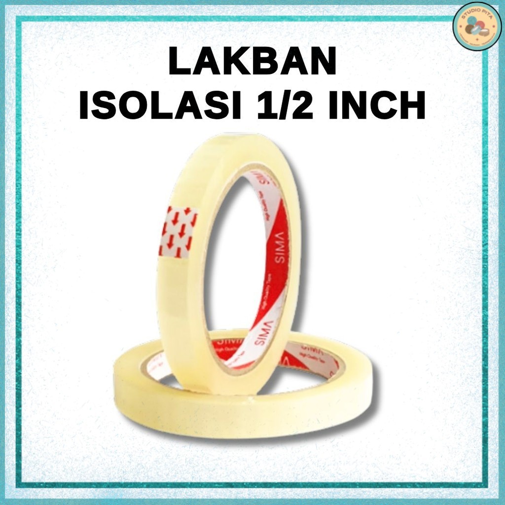 

Lakban Isolasi 1/2" Yard / Selotip