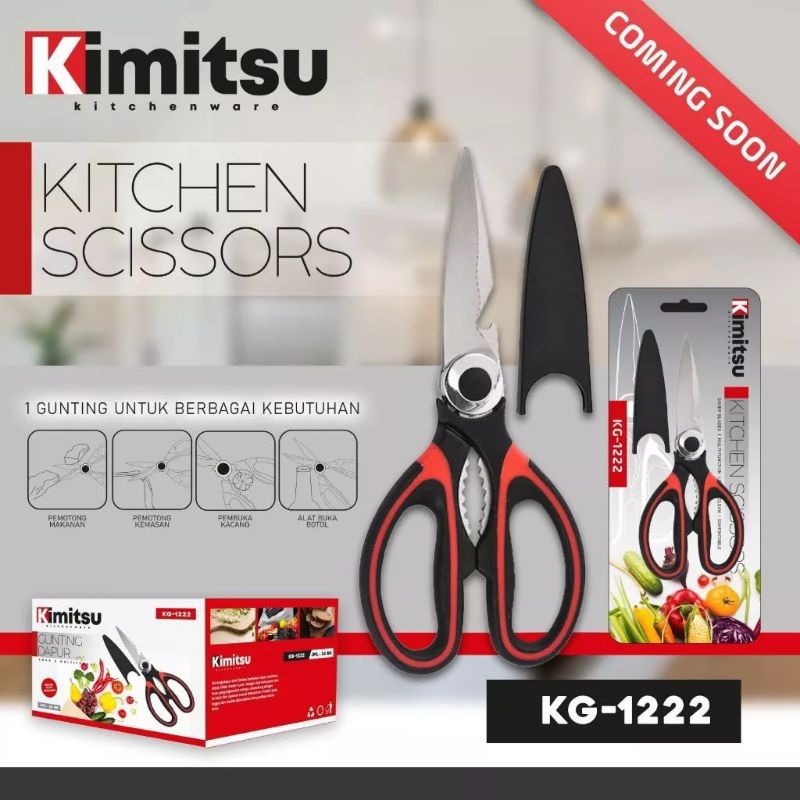 

Gunting Kimitsu / Gunting Dapur / Gunting Serbaguna KG-1222