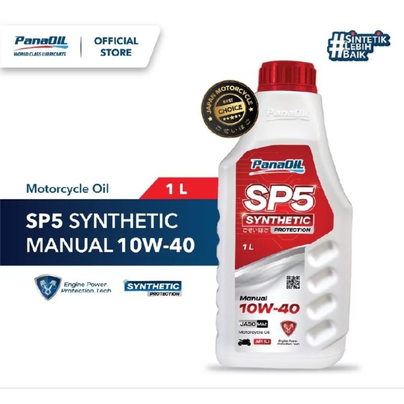 Oli Motor Panaoil SP5 Synthetic Manual10W-40 API SJ JASO MA21L
