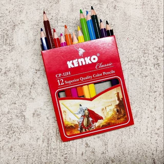 

[S_ATK] Pencil Warna / Pensil Warna Kenko 12 Warna Pendek Cp12H