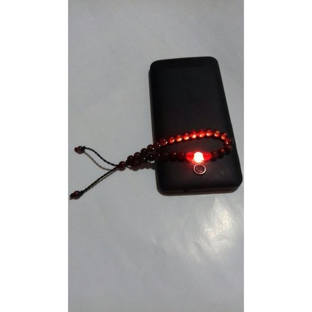 IMDA HANDICRAFT gelang tasbih TALI ARUS akar laut Bahar merah tembus mdl 050