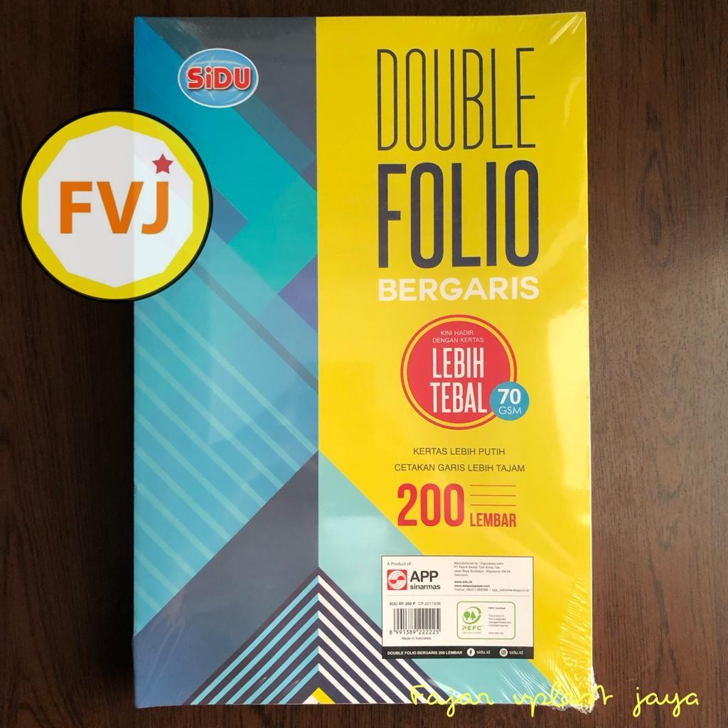 

200 lembar folio garis hvs bergaris dobel folio tebal Harga Grosir