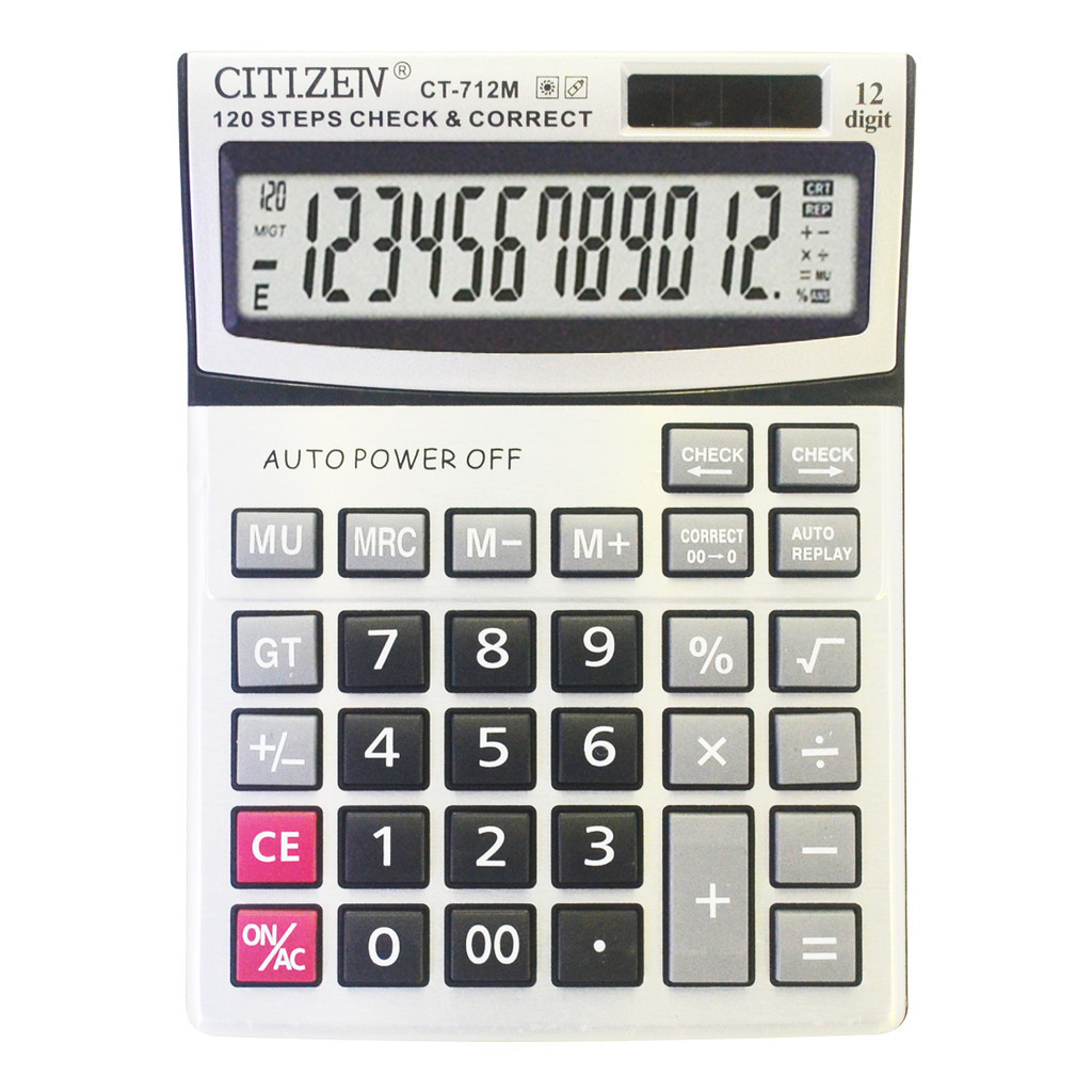 

Kalkulator Calkulator Citizeiv CT-712M 712M 12 Digit Superior
