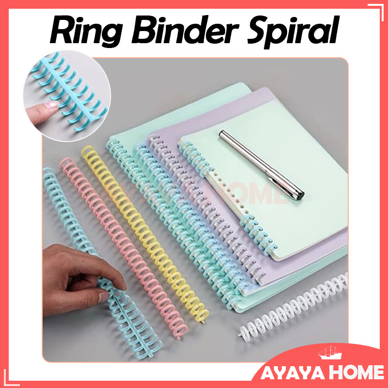 

1 PCS Loose Leaf Binding Strip 30 Lubang/Ring Binder Spiral