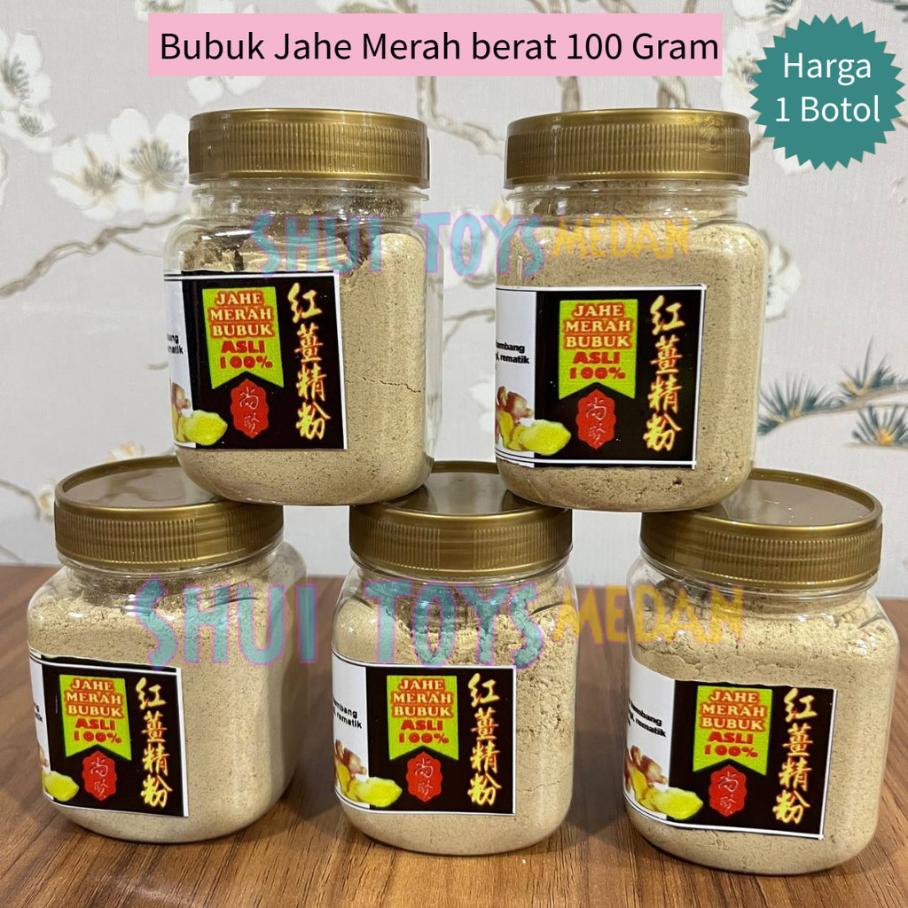 

Jahe Merah Bubuk 100 Gram / Bubuk Jahe Merah Original 100%