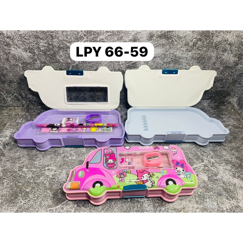 

(MGS) Kotak Pensil bentuk mobil Motif Sanrio / KOTAK PENSIL BESI ANAK SET MOTIF SANRIO LUCU LPY 66-59