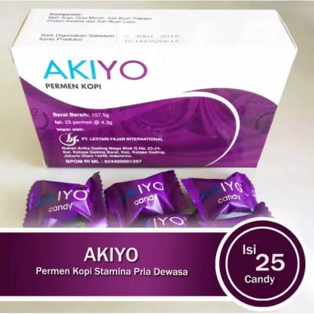 OBAT KUAT PRIA TAHAN LAMA - Permen Kopi Akiyo Candy - Permen stamina