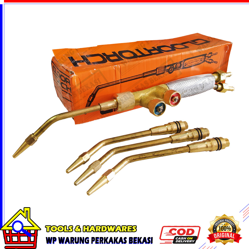 MURAH GloorTorch Set 4Pc Mata Blander Las Acytelene Karbit Blender Gloor Torch Double Seal Setang La