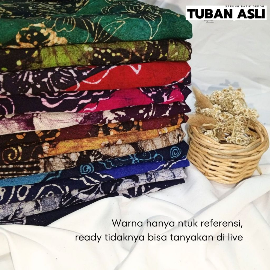 Sarung Batik Wanita TUBAN ASLI Belum Jahit Khas Madura Sarung Madura Laris [GROSIR/RANDOM]