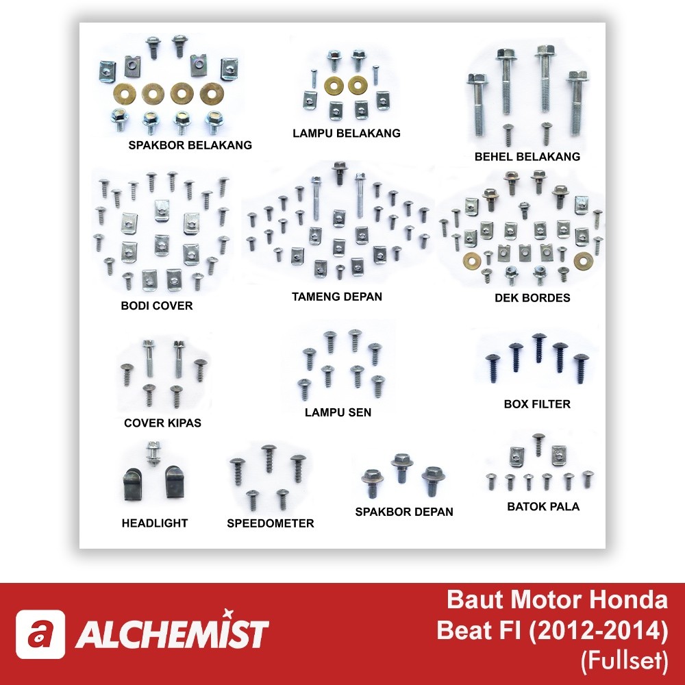 COD Baut Beat Fi Full Set / Baud Honda Beat Fi Full Body / Baud Baut Honda Beat Fi FullSet FullBody 
