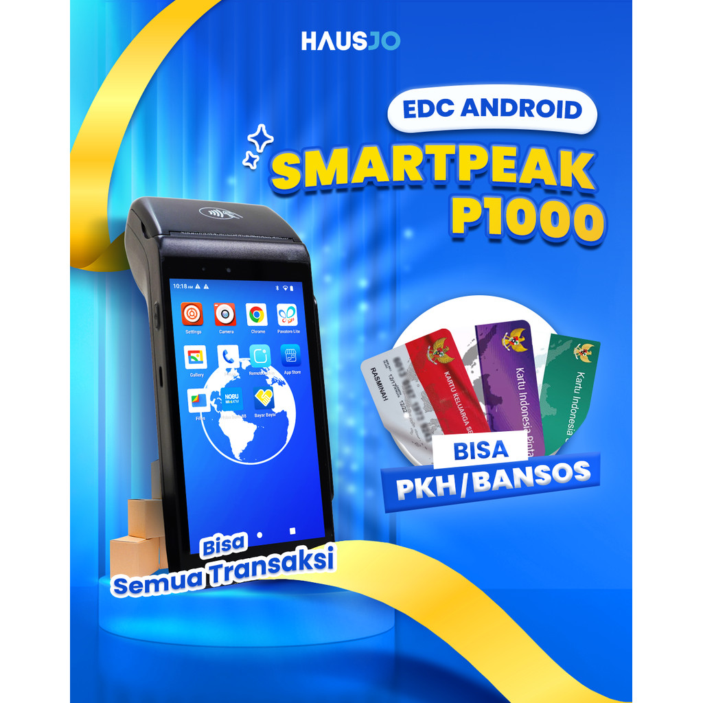 Mesin EDC Smartpeak P1000 - Mini ATM untuk UMKM