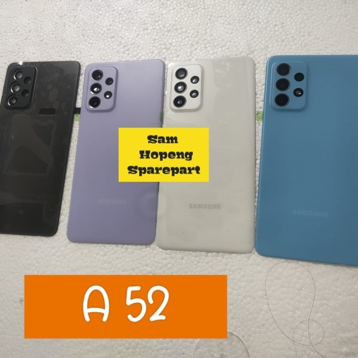 Sparepart And Tool Samsung A52 A52S Backdoor Back Cover Tutup Casing Housing Ring Camera