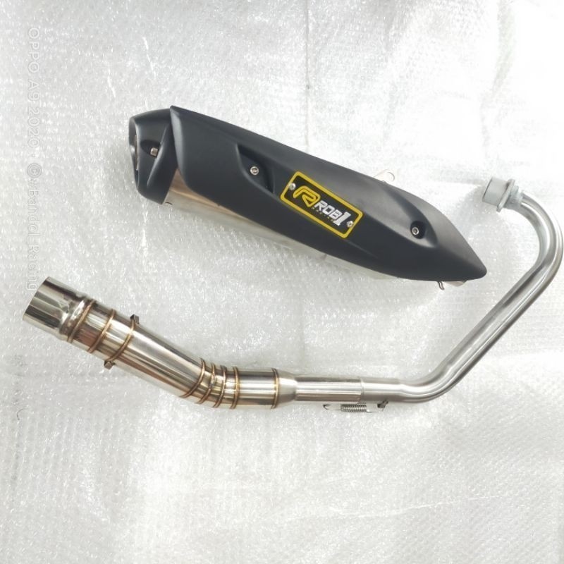 KNALPOT RACING ROB1 VIXION NEW/R15 V3/BISON/VERZA/SATRIA FU ,DLL suara adem anti tilang
