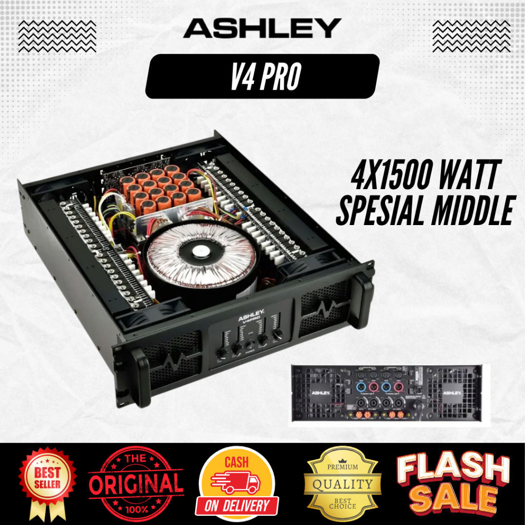 Power Amplifier Ashley V4 Pro Spesial Middle Atau Line Array