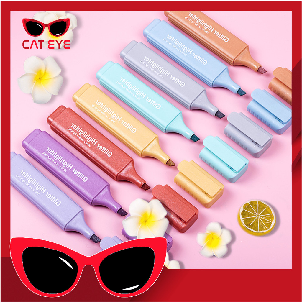 

PROMO - S6584 Stabilo Glitter Warna Cerah / Textliner 4 PCS Colorful