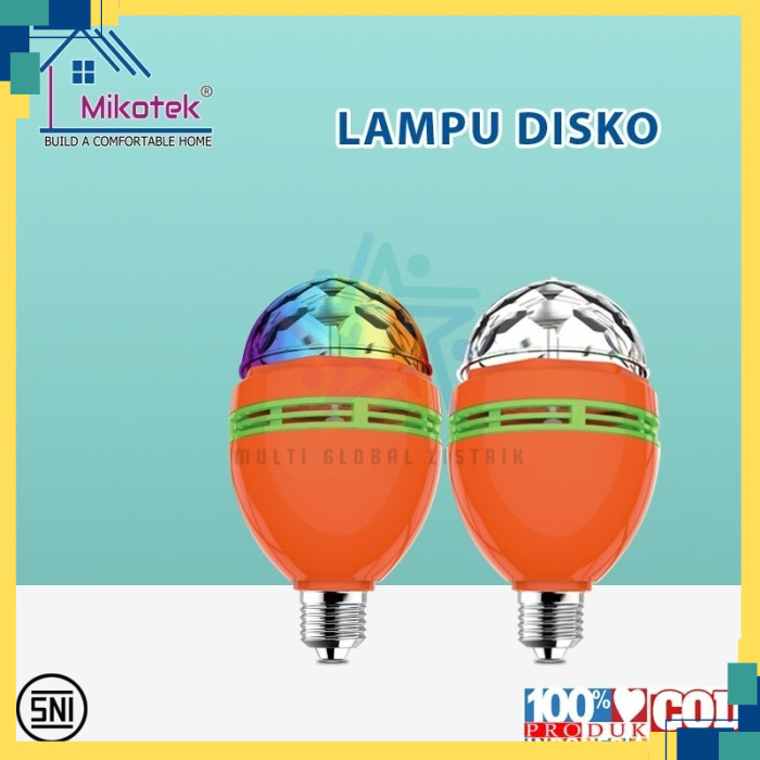 LAMPU DISCO LED RGB 3 WATT FITTING E27 MINI DISCO