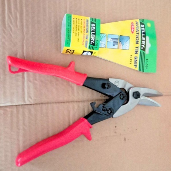 Gunting Hollow Sellery Baja Ringan Seng 10 Inch Bengkok Kiri Sellery U.S.A.