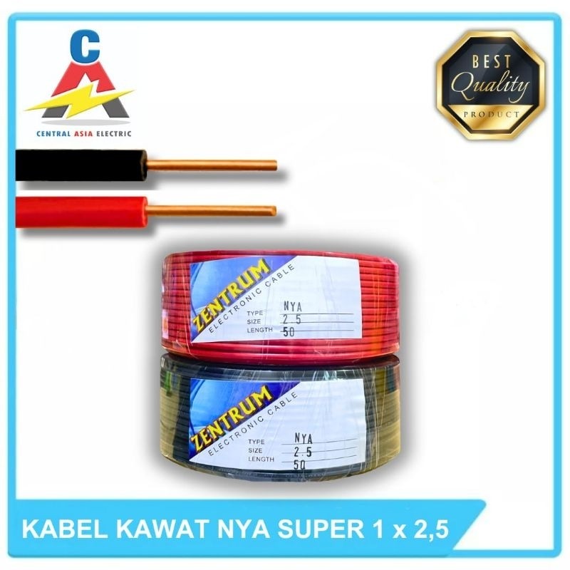 Kabel Listrik Kawat NYA Super 1 x 2.5 (43 Meter) Kawat Besar