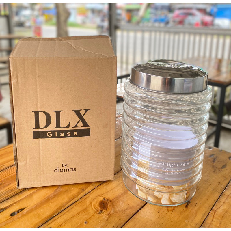 GANDISUARTINILARISSHOP Toples kerupuk toples kaca toples Dlx bening toples kamma seal 2 kamma seal 3