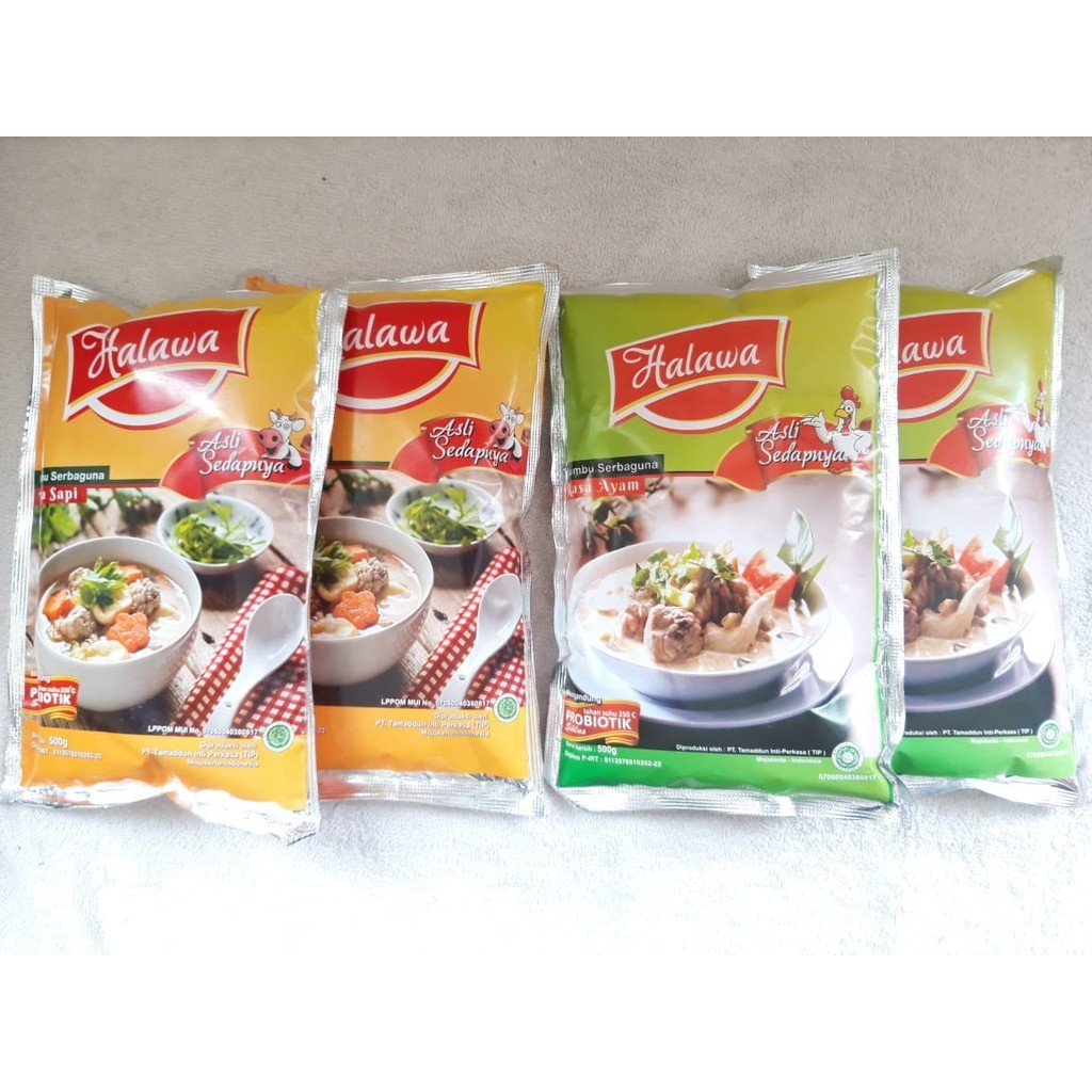 

HALAWA 500 GR Bumbu Masak Serbaguna plus Probiotik non MSG Alami