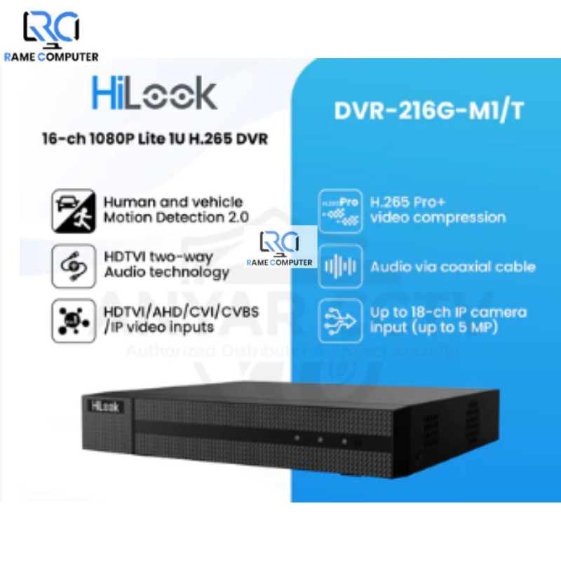 HILOOK DVR-216G-M1/T DVR Hilook 16 Channel Support  Audio