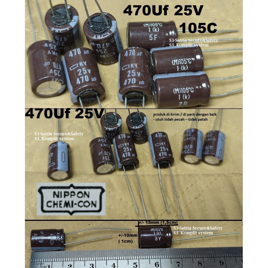 Elko 470uf 25v elco 470 uf 25 v vol 25vol 470uf/25V 470uf25V