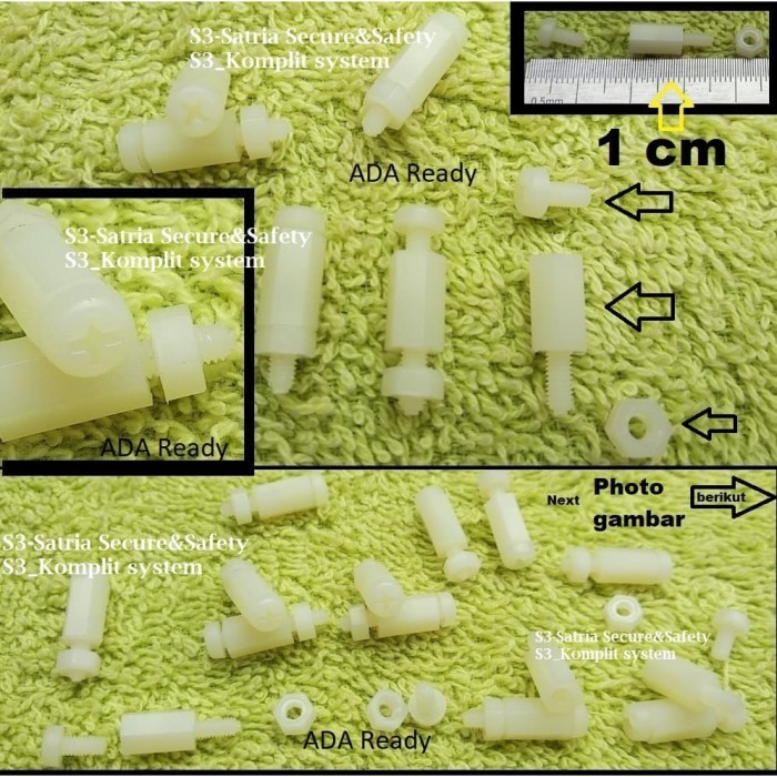 Plastik Spicer 1cm spacer 1 cm spacer PCB spacer speser specer Spizer