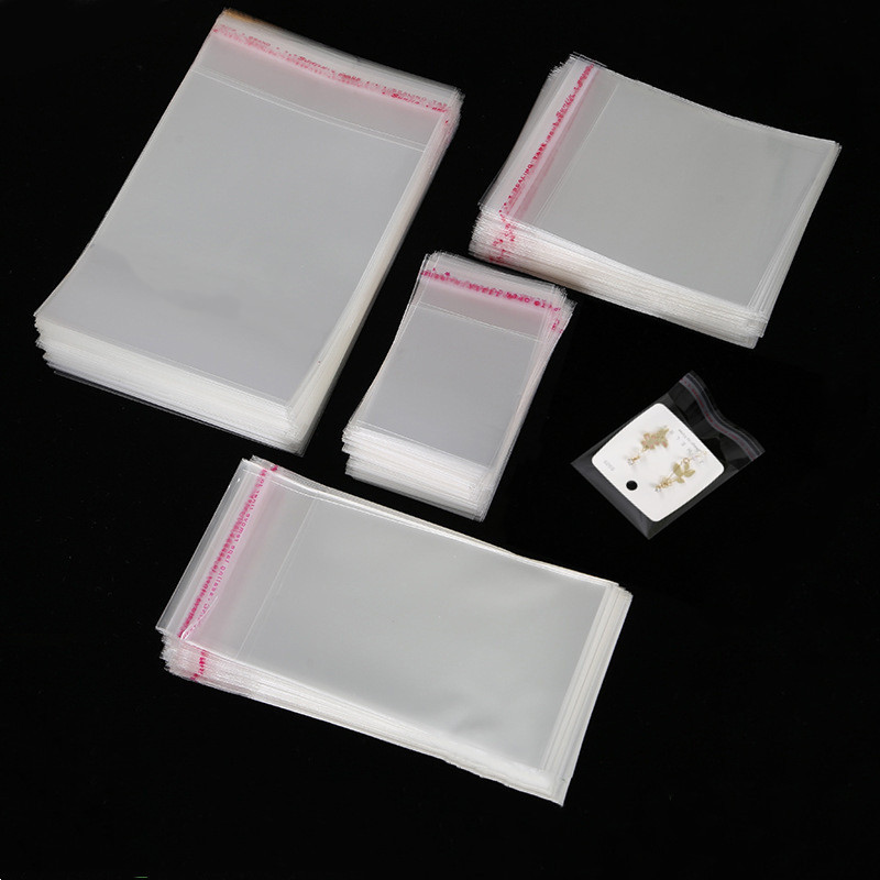 

100 pieces, transparent self-adhesive bag for food and candy storage, OPP plastic bag, sealable, waterproof, gift, packaging bag