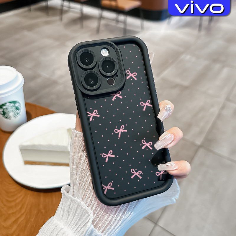 Estetik Pita Keren Silicone Case VIVO Y17s Y12 Y12s Y20 Y15s Y21 Y16 Y22 Y02 Y17 Y27s Y19 Y30 Y91 Y3