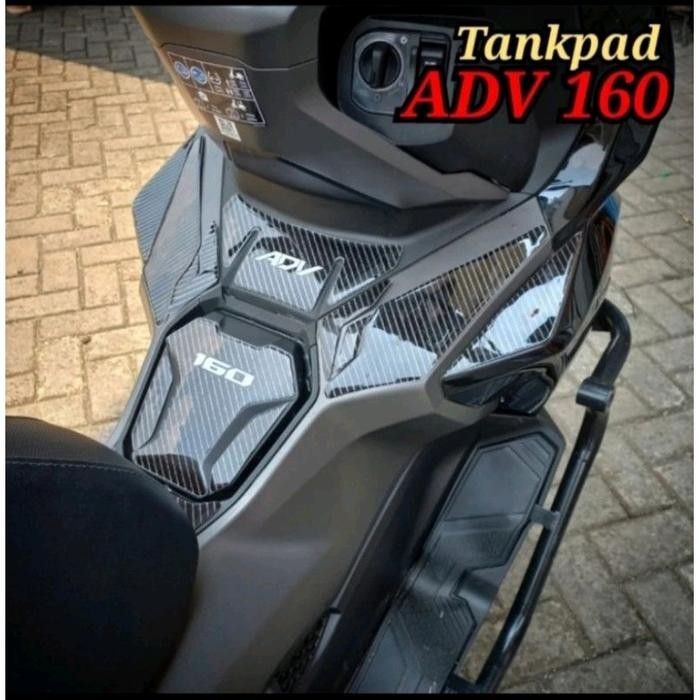 Stiker Tankpad Honda ADV 160 Termurah - Carbon List Silver