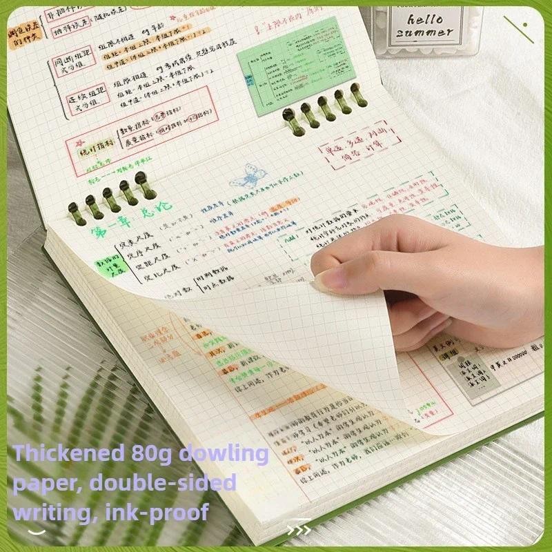 

Flip Notepad Grid Notebooks B5 Diary Leaf Notebook Sketch Book Stationery Journal Writing Pads Office School Supplies