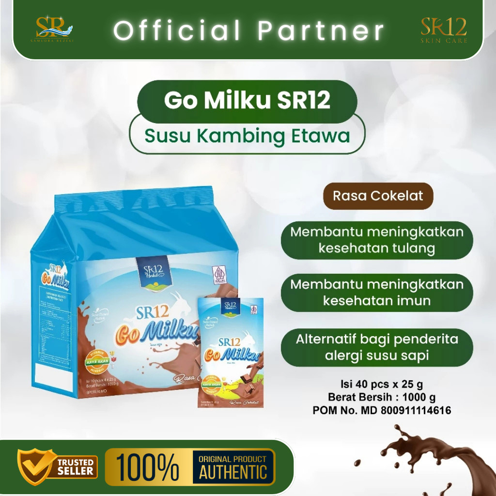 

SR12 Go Milku Susu Kambing Etawa Kemasan Bag Isi 40 Sachet - Susu Kambing Etawa